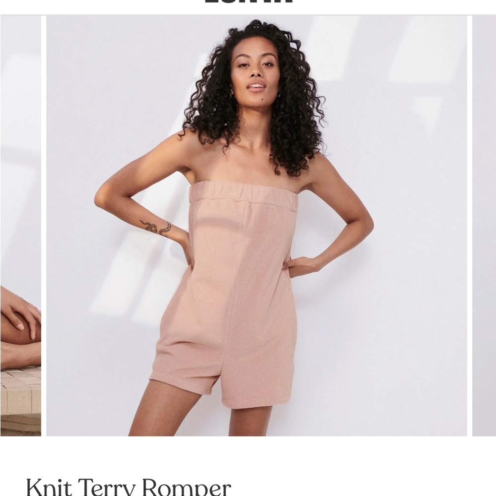 New lunya terry cotton romper